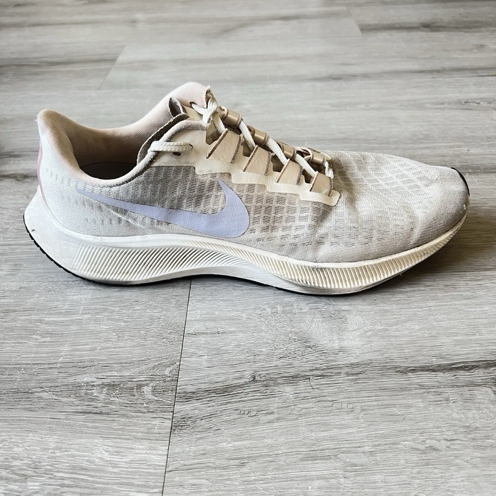 Nike Air Zoom Pegasus 37 Womens 11 Running Shoes Ivory Pink BQ9647-102